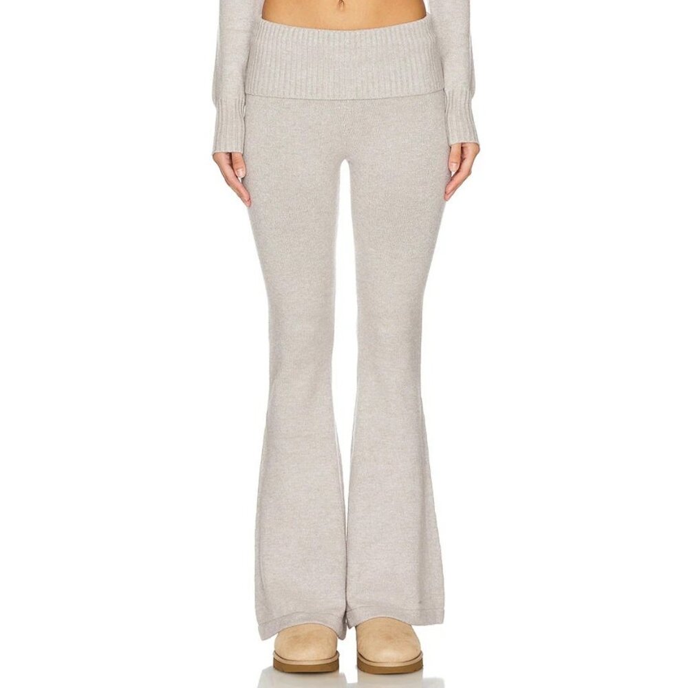 LIONESS Muse Knit Pants Cloud Grey